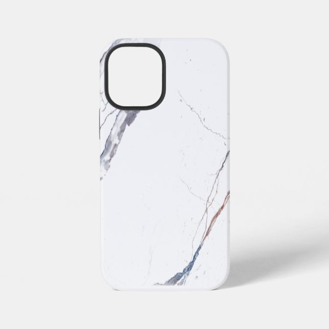 Coque iPhone Marbre Blanc Naturel (Verso)