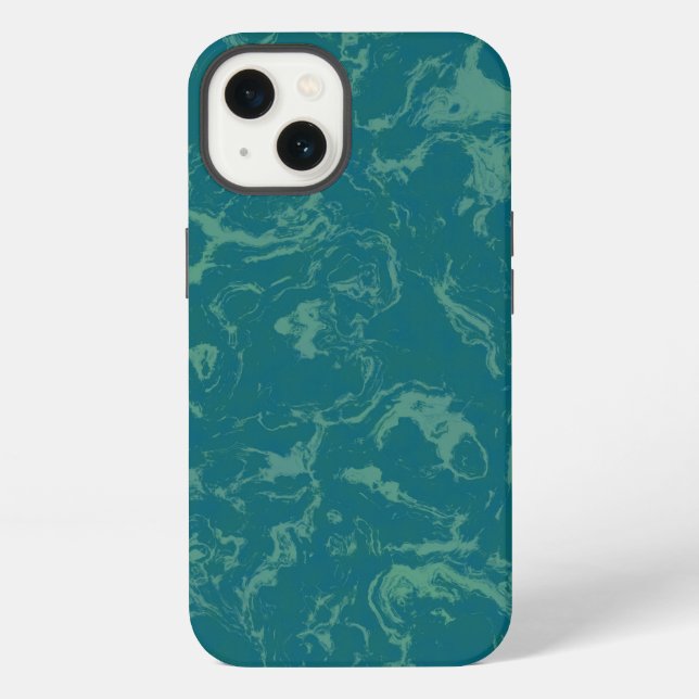 Coque iPhone Marbre d'Aqua (Verso)