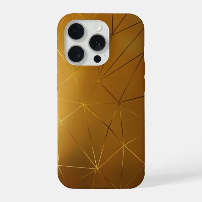 Coque iPhone Marbre doré élégant (Verso)