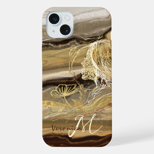 Coque iPhone Marbre élégant (Verso)