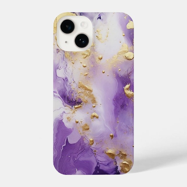 Coque iPhone Marbre Lilac Haze (Verso)