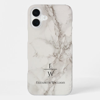 Coque iPhone 16 Plus Marbre noir et blanc poussiéreux paillettes person