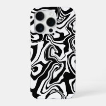 Marbre noir et blanc - style marbrure papier