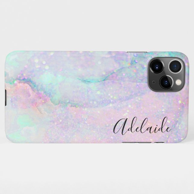 Coque iPhone marbre pastel (Dos Horizontal)