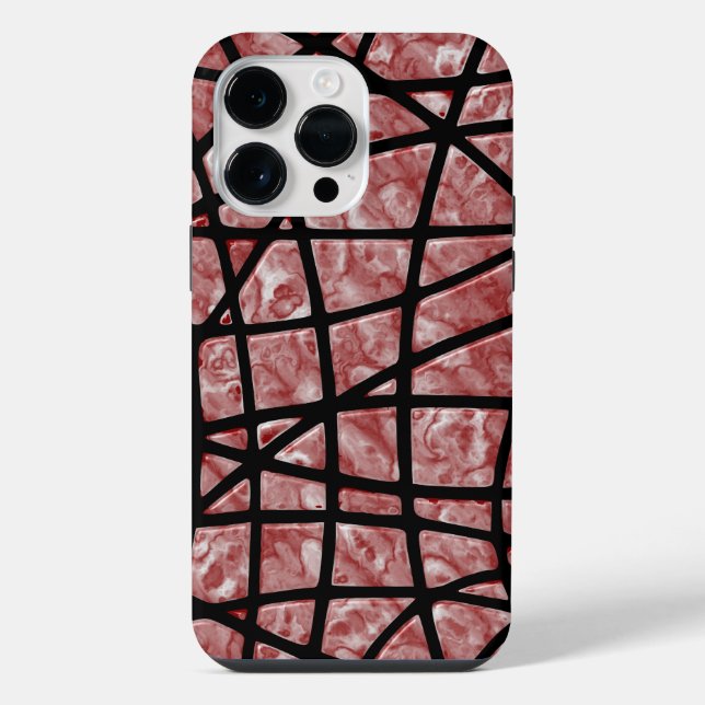Coque iPhone Marbre rose (Verso)