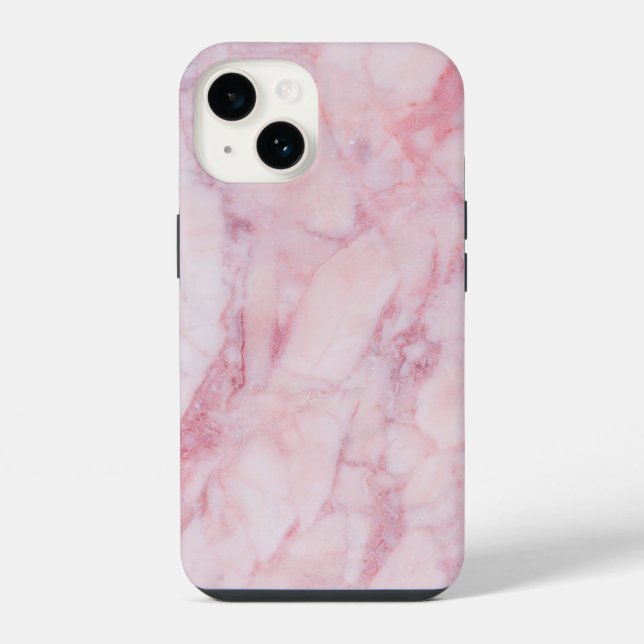 Coque iPhone Marbre rose (Verso)
