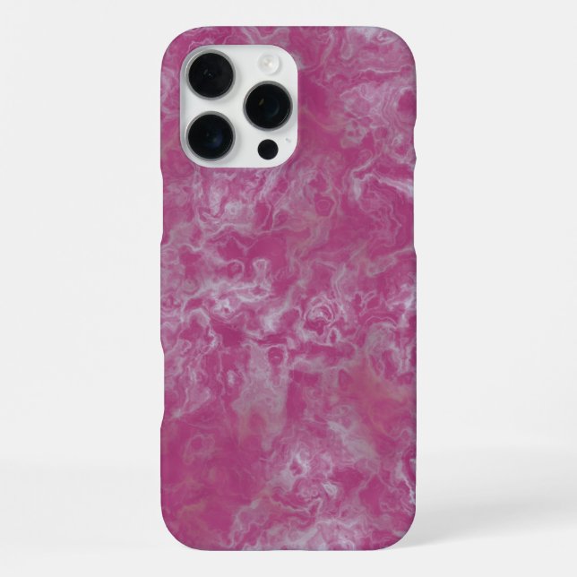 Coque iPhone Marbre rose (Verso)