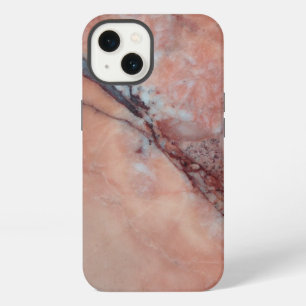 Etui iPhone 13 Marbre Rose Élégant Avec Défaut