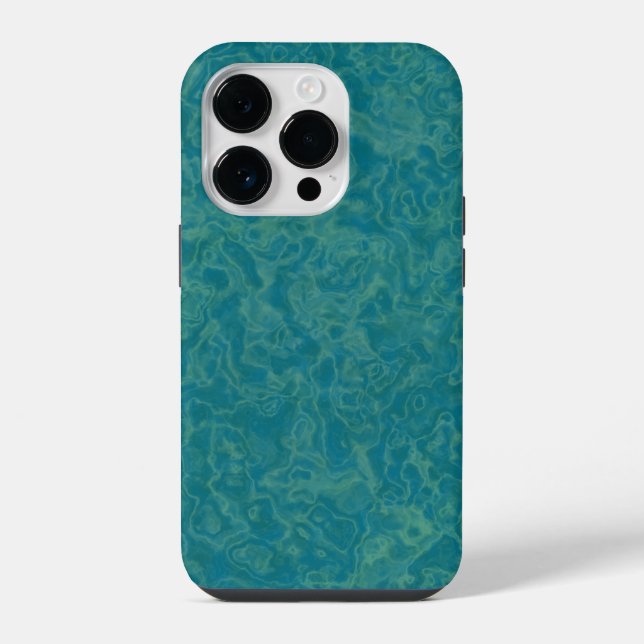 Coque iPhone Marbre turquoise (Verso)