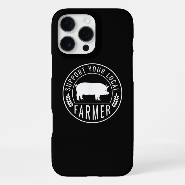 Coque iPhone Marché des agriculteurs soutenez votre éleveur de  (Verso)