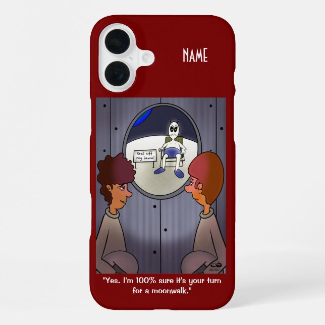 Coque iPhone Marche lunaire (Verso)