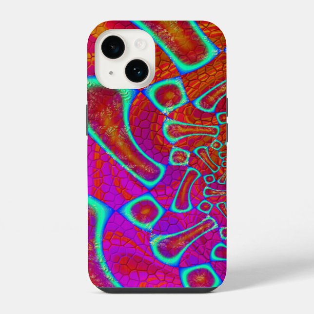 Coque iPhone Marche' Sur Sun Shine Psychedelic 3D (Verso)