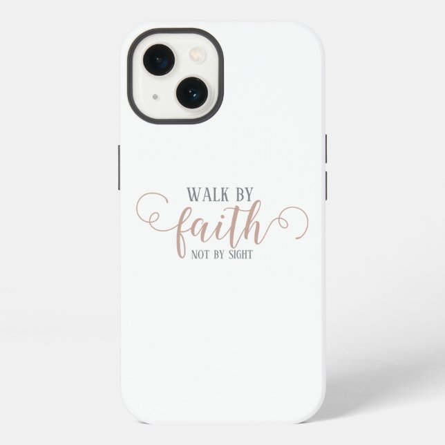 Coque iPhone Marcher par la foi, (Verso)