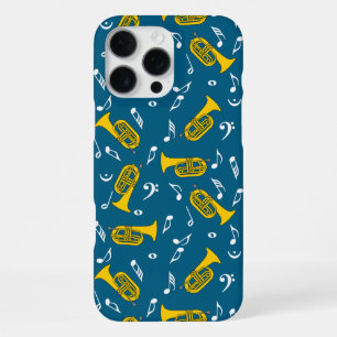 Coque iPhone 16 Pro Max Marching Baritone Music Notes Bass Clefs