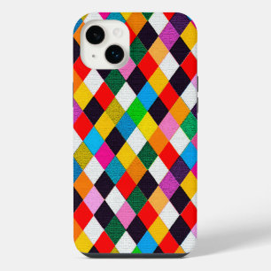 MARDI GRAS HARLEQUIN MOTIF coloré Rhombi
