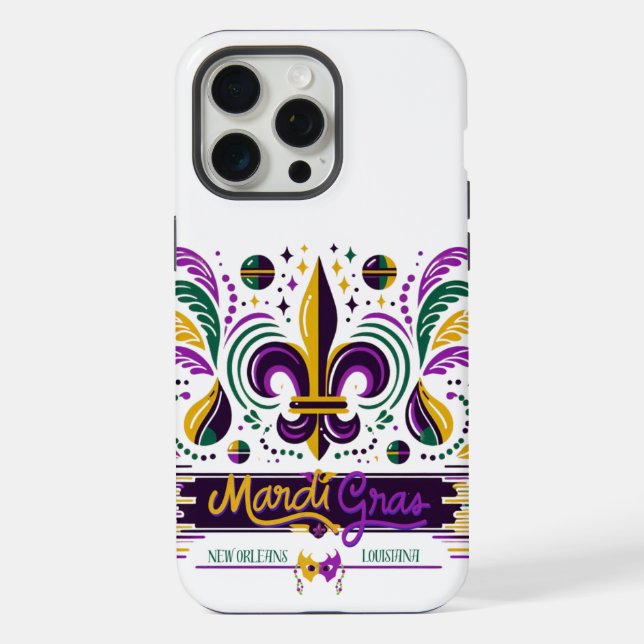 Coque iPhone Mardi Gras Nouvelle-Orléans (Verso)