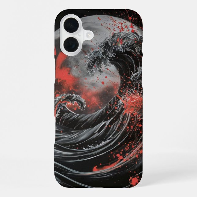 Coque iPhone "Marée du sang" (Verso)
