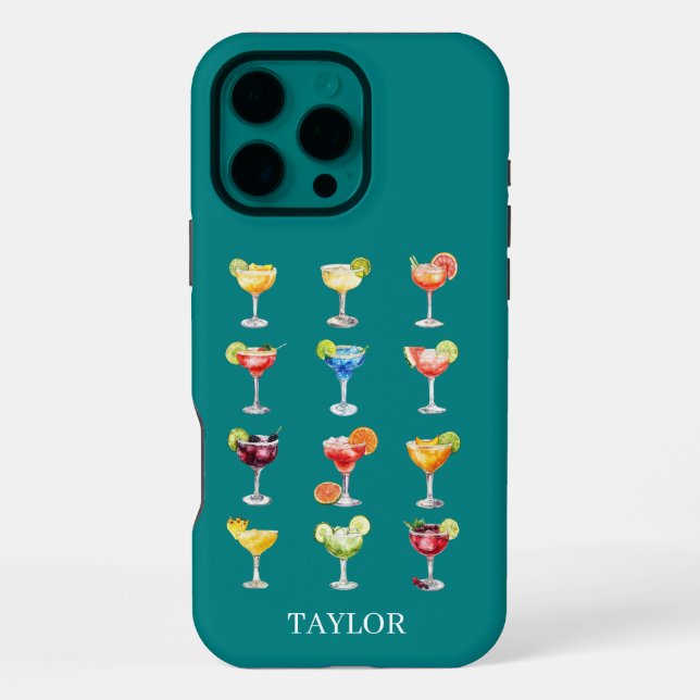 Coque iPhone Margarita N'importe Monogrammé (Verso)