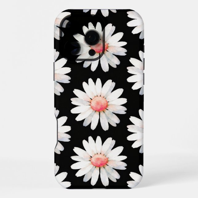 Coque iPhone Marguerites à points rouges (Verso)