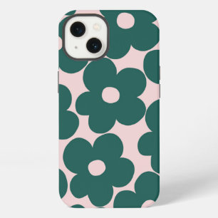 Etui iPhone 13 Marguerites bleues vertes de la forêt rétro #1 #dé