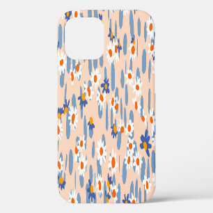 Coque iPhone 12 Marguerites botaniques : motif transparent vintage