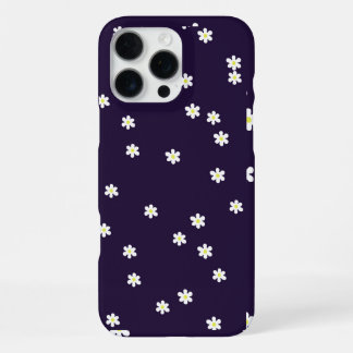 Coque iPhone 16 Pro Max Marguerites Éparpillées sur Étui de Téléphone Viol