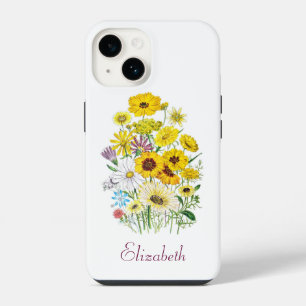 Coque Pour iPhone 14 Marguerites personnalisées 