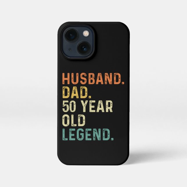 Coque iPhone Mari père 50 ans légende 50e anniversaire hommes (Verso)