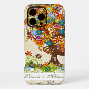 Coque iPhone 16 Pro Max Mariage de la branche latérale de la forêt enchant