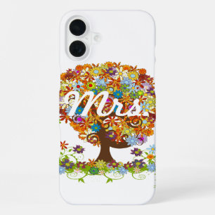 Coque iPhone 16 Plus Mariage de la branche latérale de la forêt enchant