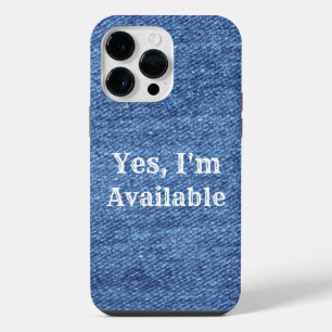 Coque Pour Pour iPhone 14 Pro Max Mariage de thème bleu blanc Denim