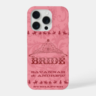 Coque iPhone 15 Pro Mariages Vintage Western Chèvrefeuille