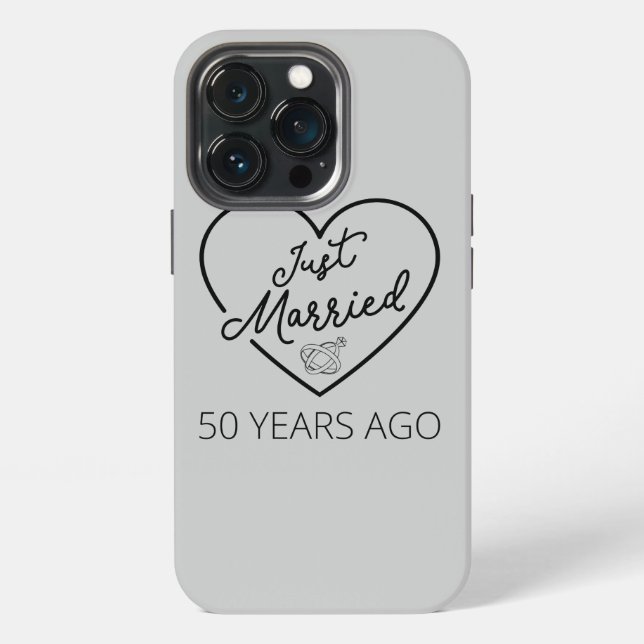Coque iPhone Mariés depuis 50 ans III (Dos)