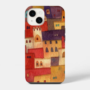 Coque Pour iPhone 14 Maroc Aquarelle