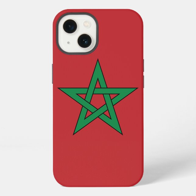 Coque iPhone Maroc - Drapeau marocain (Verso)