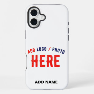 COQUE iPhone 16 PLUS MARQUE BLANCHE MODERNE ET PERSONNALISABLE VÉRIFIÉE