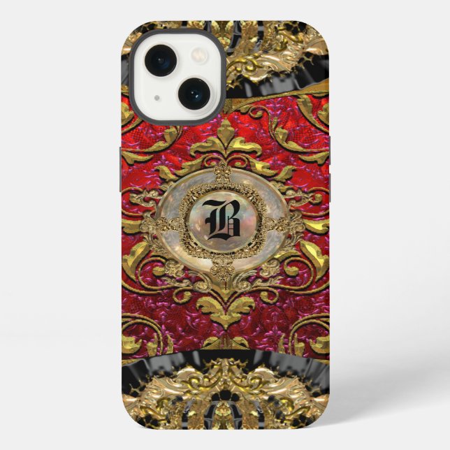 Coque iPhone Marque Ufay Elegant Monogramme (Verso)