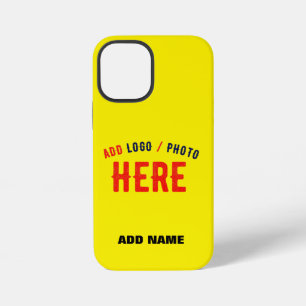 COQUE iPhone 12 MINI MARQUE VÉRIFIÉE JAUNE CLAIR ET MODERNE