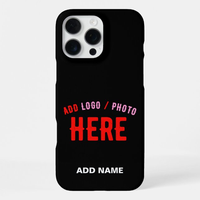COQUE iPhone MARQUE VERIFIEE NOIRE PERSONNALISABLE MODERNE ET C (Verso)