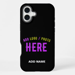 COQUE iPhone 16 PLUS MARQUE VERIFIEE NOIRE PERSONNALISABLE MODERNE ET C