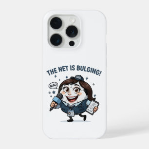 Coque iPhone 15 Pro Mascotte Reporter de Football