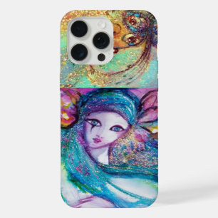 COQUE iPhone 15 PRO MAX MASQUE VENITIEN /MASQUE BLEU