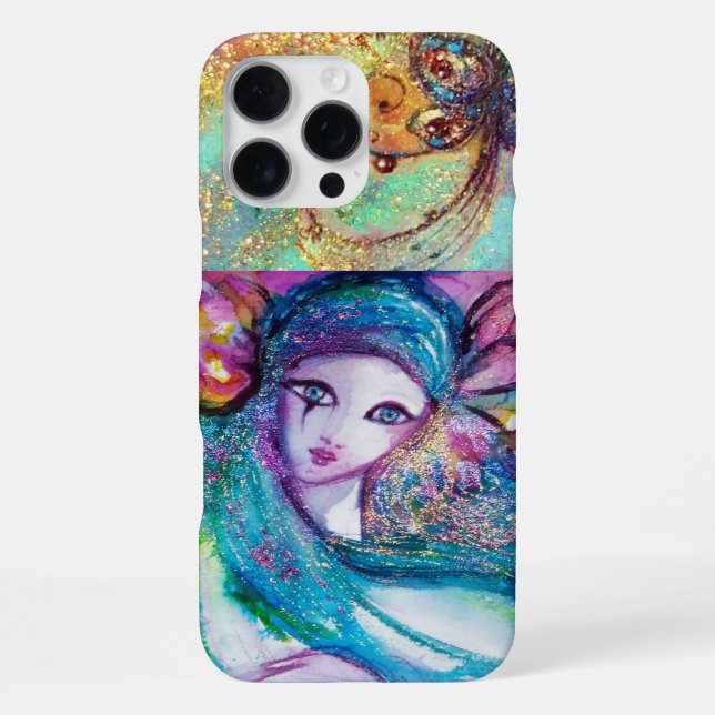 COQUE iPhone MASQUE VENITIEN /MASQUE BLEU (Verso)