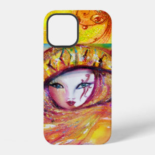COQUE iPhone 12 MASQUE VENITIEN - MASQUE EN JAUNE