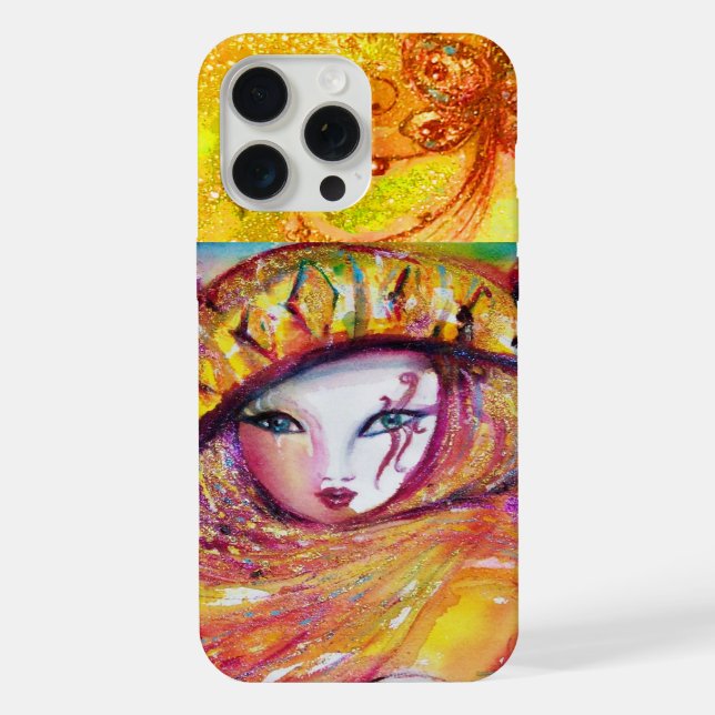 COQUE iPhone MASQUERADE VENITIEN - MASQUE JAUNE (Verso)