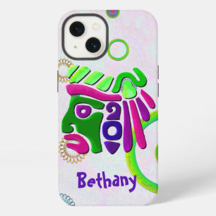 Etui iPhone 13 Masques africains Celestial 3D PERSONNALISÉ