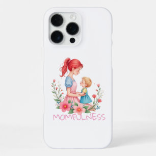 Coque iPhone 16 Pro Max Maternité aquarelle Art Mère & Enfant