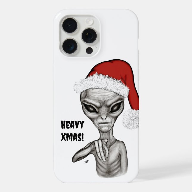Coque iPhone Mauvais Alien, Lourds Noël ! (Verso)
