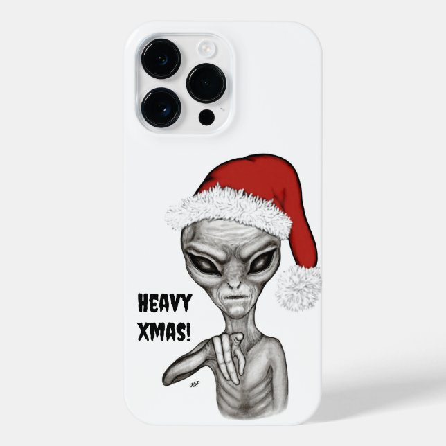 Coque iPhone Mauvais Alien, Lourds Noël ! (Verso)