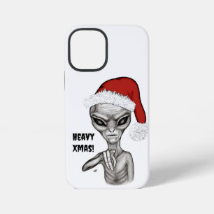 Coque iPhone 12 Mini Mauvais Alien, Lourds Noël !